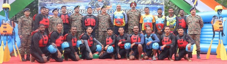 Army Service Corps White Water Rafting Expedition-2026 flagged-in
