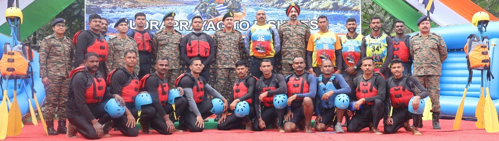 Army Service Corps White Water Rafting Expedition-2026 flagged-in