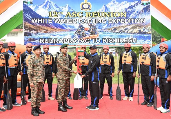 Army Service Corps White Water Rafting Expedition 2026 flagged off