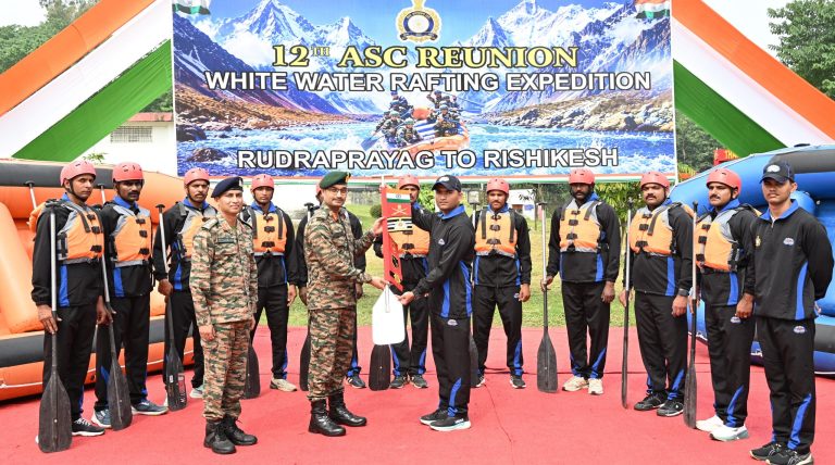 Army Service Corps White Water Rafting Expedition 2026 flagged off