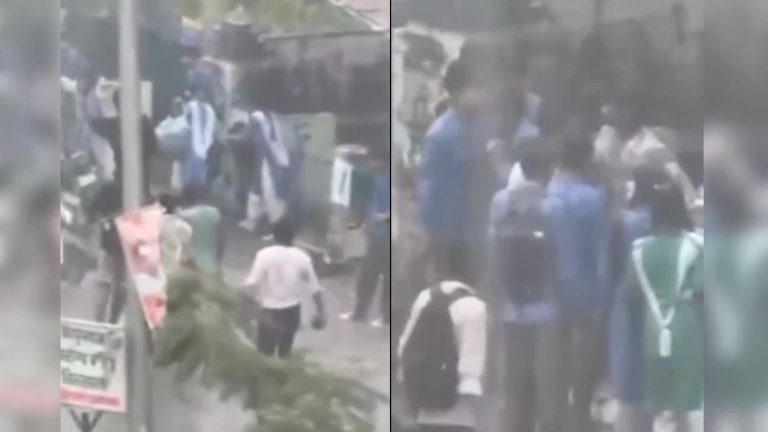 Dehradun Clash: कॉलेज गेट पर अचानक भिड़े दो गुट, तलवारें