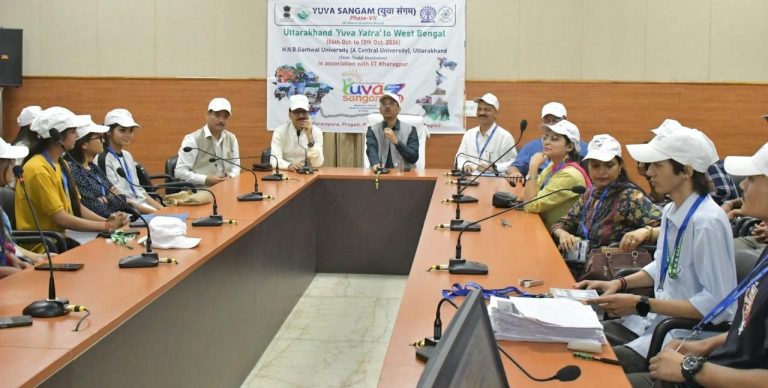 Delegates from Garhwal University depart for West Bengal under Yuva