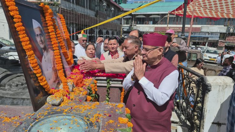 Minister Joshi pays tribute to Mahatma Gandhi, Lal Bahadur Shastri