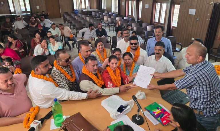 Monica Rawat files nomination for Kshetra Panchayat Member post