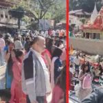 कैंची धाम में वीकेंड पर श्रद्धालुओं की भीड़, नैनीताल पुलिस